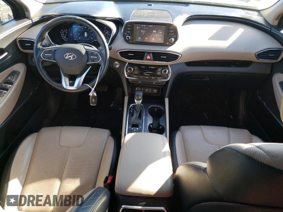2020 Hyundai Santa Fe SEL with VIN 5NMS3CAAXLH275078, listed as a Copart auction lot 42178595 with 49,491 mi miles and Salvage Title. Bid and sale history available at carsss.com. Image 8.