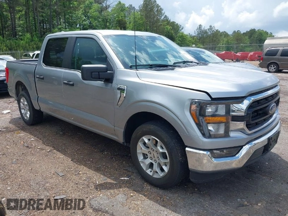 2023 Ford F-150 XL with VIN 1FTEW1C84PKD69454, listed as a IAAI auction lot 42087856 with 53,164 mi miles. Bid and sale history available at carsss.com. Image 1.