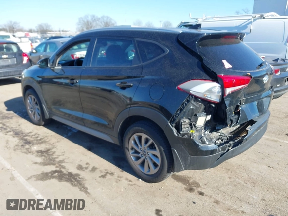 2017 Hyundai Tucson SE Plus with VIN KM8J33A49HU381233, listed as a IAAI auction lot 41393645 with 83,708 mi miles. Bid and sale history available at carsss.com. Image 3.