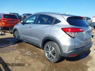 2021 Honda HR-V EX with VIN 3CZRU6H53MM714572, listed as a IAAI auction lot 42039620 with 67,167 mi miles. Bid and sale history available at carsss.com. Image 3.