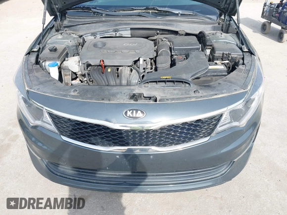 2016 Kia Optima LX with VIN KNAGT4L37G5073752, listed as a IAAI auction lot 42132621 with 136,818 mi miles. Bid and sale history available at carsss.com. Image 10.