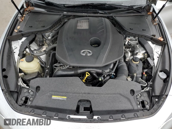 2017 Infiniti Q60 2.0t with VIN JN1CV7EL5HM321257, listed as a Copart auction lot 37677424 with 53,653 mi miles and Salvage Title. Bid and sale history available at DreamBid. Image 11.