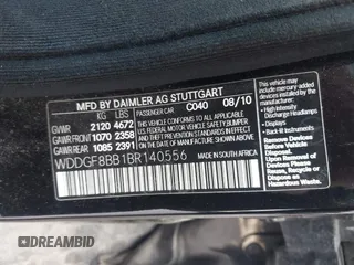 2011 Mercedes-Benz C 300 Sport with VIN WDDGF8BB1BR140556, listed as a IAAI auction lot 42036758 with 169,491 mi miles and . Bid and sale history available at DreamBid. Image 9.