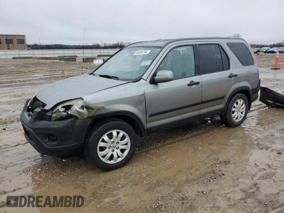 2005 Honda CR-V EX with VIN JHLRD78885C025140, listed as a Copart auction lot 86859764 with 155,925 mi miles and Salvage Title. Bid and sale history available at carsss.com. Image 1.