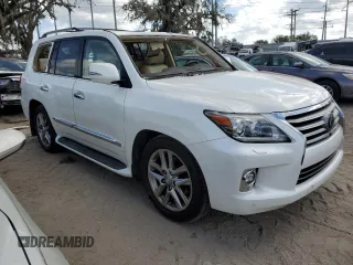 2015 Lexus LX 570 with VIN JTJHY7AX7F4169804, listed as a Copart auction lot 79885024 with 55,392 mi miles and Salvage Title. Bid and sale history available at DreamBid. Image 4.