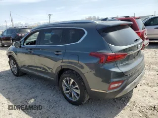 2020 Hyundai Santa Fe Limited with VIN 5NMS5CADXLH208078, listed as a Copart auction lot 52400485 with 60,683 mi miles and Salvage Title. Bid and sale history available at DreamBid. Image 2.