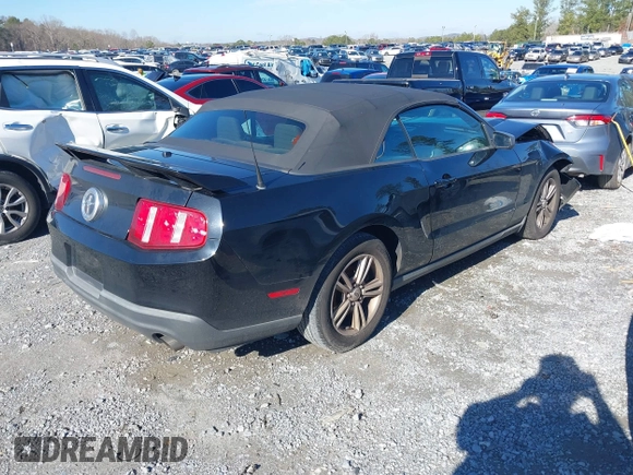 2011 Ford Mustang V6 with VIN 1ZVBP8EM7B5129385, listed as a IAAI auction lot 41208300 with 56,429 mi miles and . Bid and sale history available at DreamBid. Image 4.