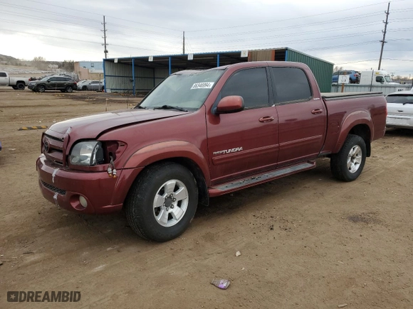 2005 Toyota Tundra Ltd with VIN 5TBDT48195S490352, listed as a Copart auction lot 86346994 with 140,381 mi miles and Non Repairable. Bid and sale history available at carsss.com. Image 1.