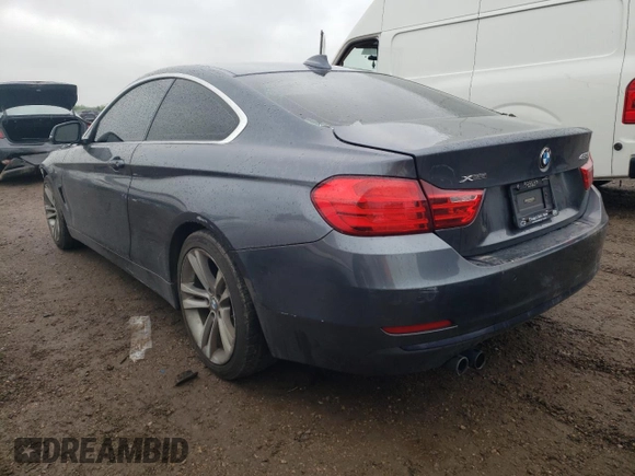 2016 BMW 4 Series 428i xDrive with VIN WBA3N9C50GK249856, listed as a Copart auction lot 57449925 with 87,532 mi miles and Salvage title. Bid and sale history available at DreamBid. Image 2.