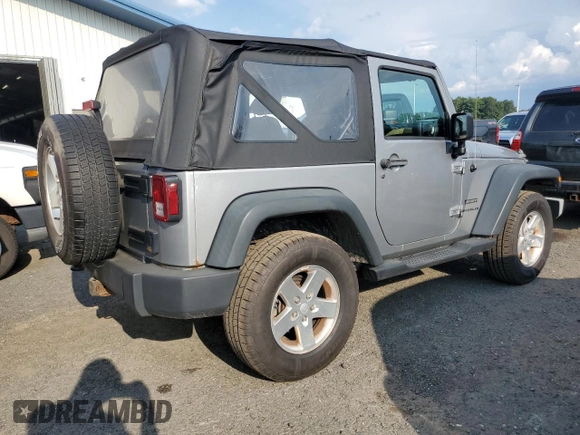 2013 Jeep Wrangler Sport with VIN 1C4AJWAG7DL635639, listed as a Copart auction lot 67182975 with 101,576 mi miles and Clean title. Bid and sale history available at DreamBid. Image 3.