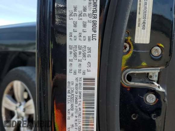2013 Jeep Patriot Limited with VIN 1C4NJRCB2DD140490, listed as a Copart auction lot 53807025 with 99,055 mi miles and Salvage title. Bid and sale history available at DreamBid. Image 13.