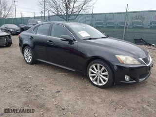 2010 Lexus IS 250 with VIN JTHBF5C23A5110349, listed as a IAAI auction lot 41726572 with 175,470 mi miles. Bid and sale history available at carsss.com. Image 1.
