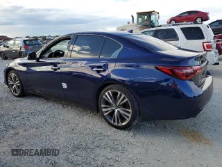 2023 Infiniti Q50 Sensory with VIN JN1EV7CP2PM512518, listed as a Copart auction lot 74486644 with 12,919 mi miles and Non repairable. Bid and sale history available at DreamBid. Image 2.