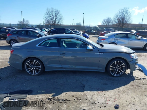 2022 Audi S5 Coupe Premium Plus with VIN WAUP4AF57NA010003, listed as a IAAI auction lot 41579995 with Not Provided miles. Bid and sale history available at carsss.com. Image 13.