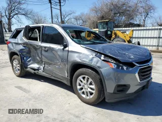 2021 Chevrolet Traverse LS with VIN 1GNERFKW0MJ212971, listed as a Copart auction lot 46793925 with 63,238 mi miles and Salvage Title. Bid and sale history available at carsss.com. Image 4.