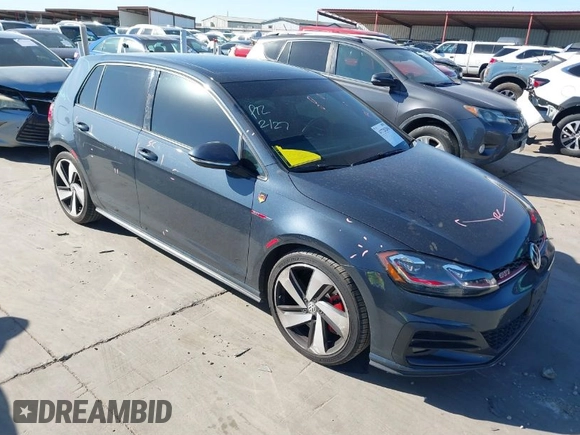 2019 Volkswagen GTI S z VIN 3VW6T7AU7KM036549, wystawiony jako IAAI lot #41728204 z przebiegiem 70 213 mil mil oraz . Historia ofert i sprzedaży dostępna na DreamBid. Obrazek 1.
