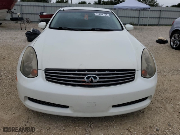 2004 Infiniti G35 Coupe w/Leather with VIN JNKCV54E84M806778, listed as a Copart auction lot 75052754 with 0 mi miles and Salvage Title. Bid and sale history available at carsss.com. Image 5.