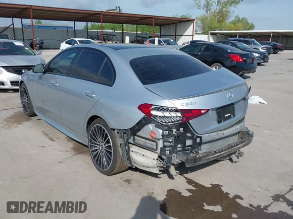 2023 Mercedes-Benz C 300 with VIN W1KAF4GB3PR106522, listed as a IAAI auction lot 42024804 with 62,106 mi miles and . Bid and sale history available at DreamBid. Image 3.