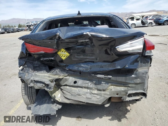 2017 Kia Forte LX with VIN 3KPFL4A77HE062986, listed as a Copart auction lot 52036365 with 98,679 mi miles and Salvage Title. Bid and sale history available at carsss.com. Image 6.
