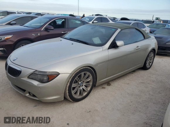 2006 BMW 6 Series 650Ci z VIN WBAEK13466CN72361, wystawiony jako Copart lot #74586414 z przebiegiem Nie podano mil oraz Szkoda całkowita • Salvage title. Historia ofert i sprzedaży dostępna na DreamBid. Obrazek 1.