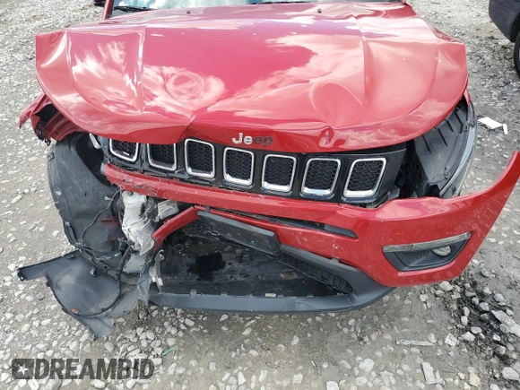 2017 Jeep Compass Latitude z VIN 3C4NJDBB1HT665979, wystawiony jako Copart lot #56522185 z przebiegiem 69 646 mil mil oraz Szkoda całkowita • Salvage title. Historia ofert i sprzedaży dostępna na DreamBid. Obrazek 11.