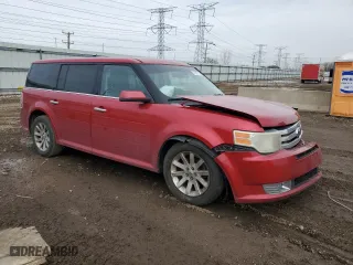 2010 Ford Flex SEL with VIN 2FMGK5CC8ABA29382, listed as a Copart auction lot 49280575 with 176,549 mi miles and Salvage Title. Bid and sale history available at carsss.com. Image 4.
