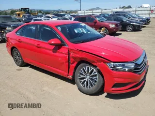 2021 Volkswagen Jetta S with VIN 3VWC57BU1MM002850, listed as a Copart auction lot 55103155 with 19,757 mi miles and Salvage title. Bid and sale history available at DreamBid. Image 4.