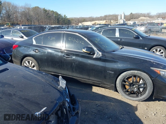 2014 Infiniti Q50 Hybrid Sport with VIN JN1AV7AP9EM691834, listed as a IAAI auction lot 41703454 with Not Provided miles and . Bid and sale history available at DreamBid. Image 12.