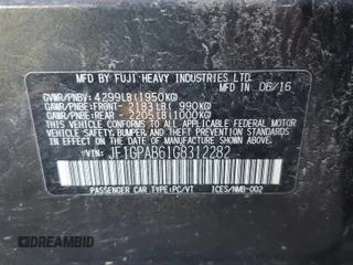2016 Subaru Impreza Premium с VIN JF1GPAB61G8312282, выставлен на аукционе Copart как лот 57686445 с пробегом 95 882 миль миль и Списание • Salvage title. История ставок и продаж доступна на DreamBid. Изображение 14.