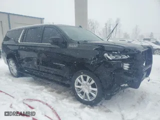 2021 Chevrolet Suburban High Country with VIN 1GNSKGKL1MR215513, listed as a Copart auction lot 44980705 with 134,620 mi miles and Salvage Title. Bid and sale history available at carsss.com. Image 4.