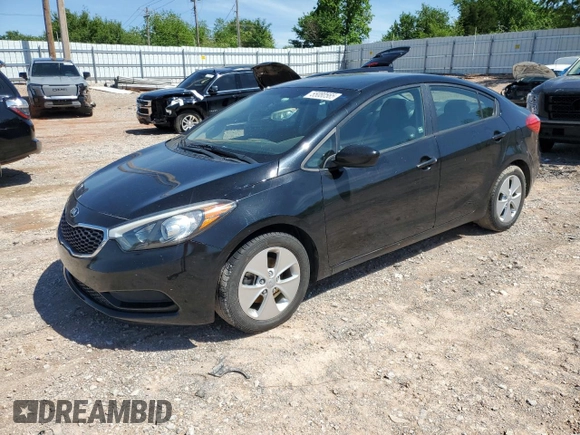 2016 Kia Forte LX z VIN KNAFK4A65G5555308, wystawiony jako Copart lot #55080565 z przebiegiem 49 250 mil mil oraz Szkoda całkowita • Salvage title. Historia ofert i sprzedaży dostępna na DreamBid. Obrazek 1.