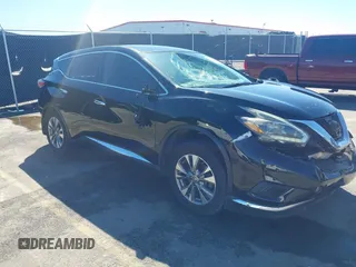 2018 Nissan Murano Platinum with VIN 5N1AZ2MG1JN149188, listed as a IAAI auction lot 41757053 with 144,221 mi miles. Bid and sale history available at carsss.com. Image 1.