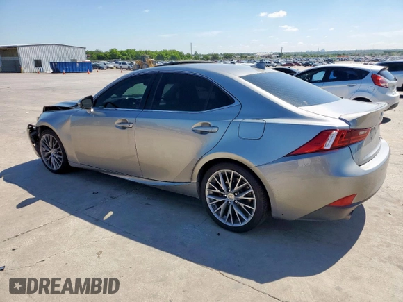 2015 Lexus IS 250 with VIN JTHBF1D26F5068239, listed as a Copart auction lot 56434195 with 89,344 mi miles and Salvage title. Bid and sale history available at DreamBid. Image 2.