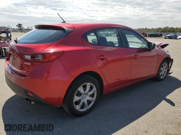 2016 Mazda 3 i Sport with VIN JM1BM1J78G1328821, listed as a Copart auction lot 52765265 with 155,804 mi miles and Salvage Title. Bid and sale history available at DreamBid. Image 3.