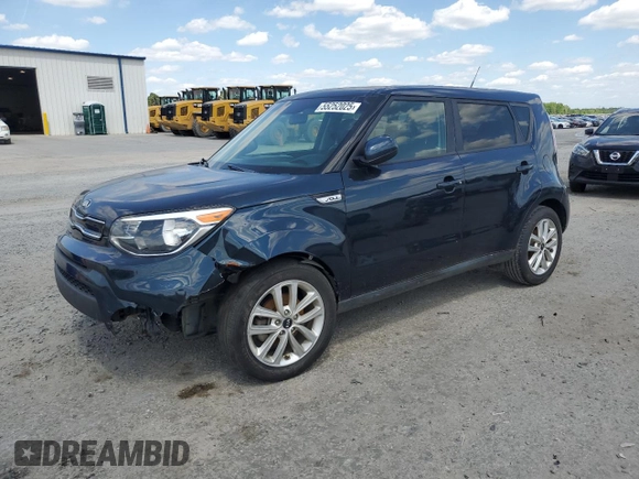 2019 Kia Soul + with VIN KNDJP3A55K7690687, listed as a Copart auction lot 55252025 with 142,592 mi miles and Clean Title. Bid and sale history available at DreamBid. Image 1.