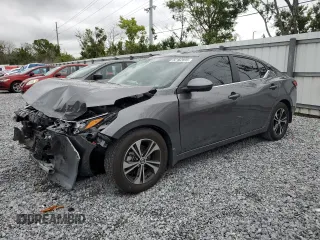 2023 Nissan Sentra SV with VIN 3N1AB8CV7PY321525, listed as a Copart auction lot 52162895 with 4,806 mi miles and Non Repairable. Bid and sale history available at carsss.com. Image 1.