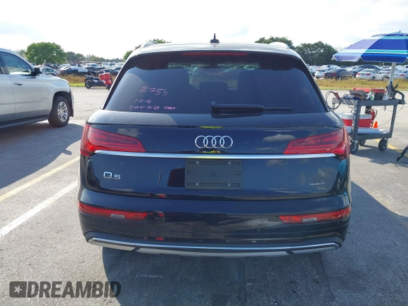 2023 Audi Q5 Premium Plus z VIN WA1BBAFY9P2085449, wystawiony jako IAAI lot #41508525 z przebiegiem 11 225 mil mil oraz . Historia ofert i sprzedaży dostępna na DreamBid. Obrazek 17.