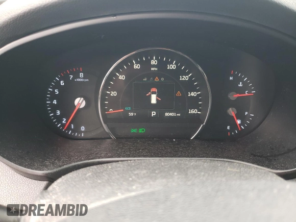2017 Kia Sorento EX with VIN 5XYPHDA51HG222464, listed as a Copart auction lot 58585465 with 80,401 mi miles and Salvage title. Bid and sale history available at DreamBid. Image 9.