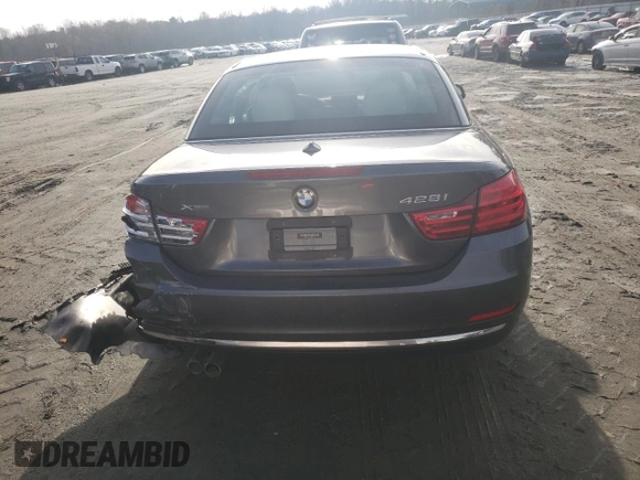 2016 BMW 4 Series 428i xDrive with VIN WBA3T1C58GP821704, listed as a Copart auction lot 85313344 with 62,868 mi miles and Salvage title. Bid and sale history available at DreamBid. Image 6.