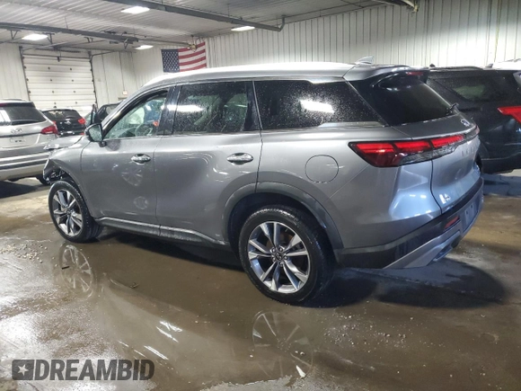 2022 Infiniti QX60 Luxe with VIN 5N1DL1FS0NC338412, listed as a Copart auction lot 83659244 with 48,568 mi miles and Salvage title. Bid and sale history available at DreamBid. Image 2.