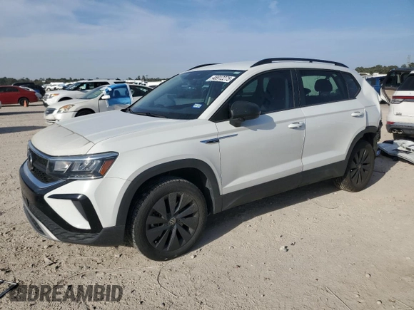 2022 Volkswagen Taos S z VIN 3VVDX7B23NM046240, wystawiony jako Copart lot #48912275 z przebiegiem 66 777 mil mil oraz Szkoda całkowita • Salvage title. Historia ofert i sprzedaży dostępna na DreamBid. Obrazek 1.