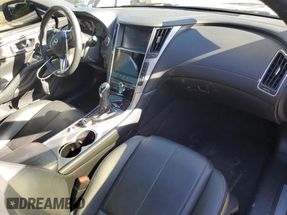 2019 Infiniti Q60 Luxe with VIN JN1EV7EL8KM290926, listed as a Copart auction lot 46810025 with 46,848 mi miles and Salvage Title. Bid and sale history available at DreamBid. Image 8.