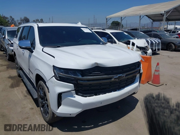 2023 Chevrolet Suburban Premier with VIN 1GNSKFKD6PR294748, listed as a IAAI auction lot 42402000 with 44,783 mi miles and . Bid and sale history available at DreamBid. Image 1.