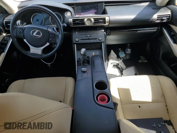2016 Lexus IS 200t with VIN JTHBA1D25G5032218, listed as a Copart auction lot 52015415 with Not Provided miles and Salvage Title. Bid and sale history available at DreamBid. Image 8.