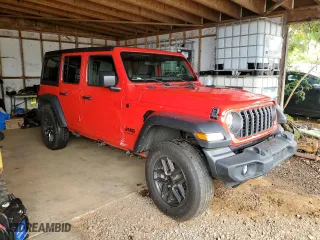 2024 Jeep Wrangler Sport S with VIN 1C4PJXDN3RW219619, listed as a Copart auction lot 52697255 with 11,537 mi miles and Clean Title. Bid and sale history available at carsss.com. Image 4.