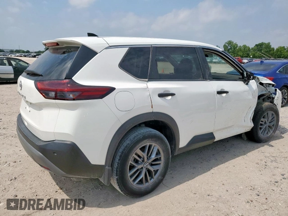 2022 Nissan Rogue S with VIN 5N1BT3AA7NC700589, listed as a Copart auction lot 57285035 with 39,403 mi miles and Salvage title. Bid and sale history available at DreamBid. Image 3.