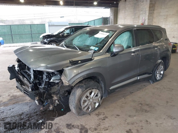 2019 Hyundai Santa Fe SE with VIN 5NMS2CAD7KH094144, listed as a IAAI auction lot 41984633 with 46,307 mi miles and . Bid and sale history available at DreamBid. Image 2.