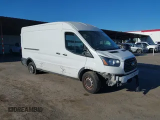 2019 Ford Transit with VIN 1FTBW2CM4KKB73013, listed as a IAAI auction lot 41852863 with 96,255 mi miles. Bid and sale history available at carsss.com. Image 1.