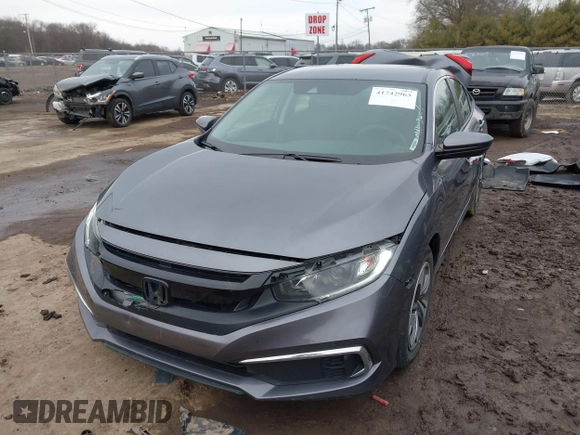 2021 Honda Civic Sedan LX with VIN 2HGFC2F6XMH500937, listed as a IAAI auction lot 41742963 with 39,660 mi miles. Bid and sale history available at carsss.com. Image 18.