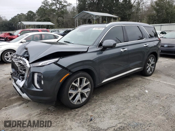 2021 Hyundai Palisade Limited z VIN KM8R5DHE9MU175096, wystawiony jako Copart lot #45798015 z przebiegiem 63 137 mil mil oraz Szkody całkowita. Historia ofert i sprzedaży dostępna na DreamBid. Obrazek 1.